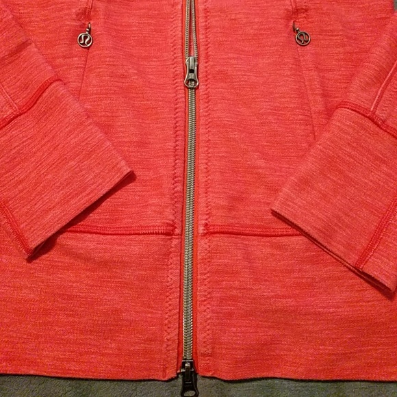 Lululemon♥️FunnelNeckJacket♥️heatheredRed - Picture 2 of 6